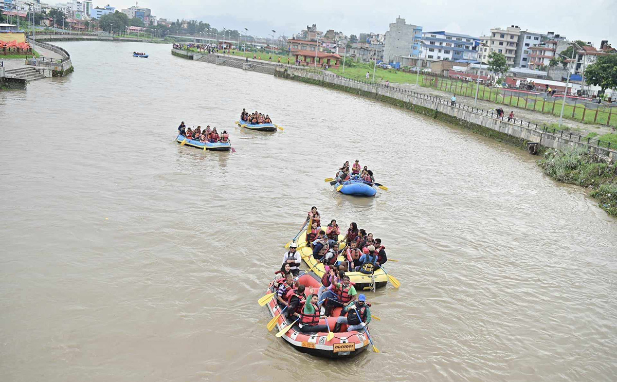 वाग्मती नदीमा २५ किलोमिटर र्‍याफ्टिङ गरिने